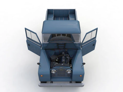 Camioncino Land Rover Serie II LWB del 1961 Modello 3D