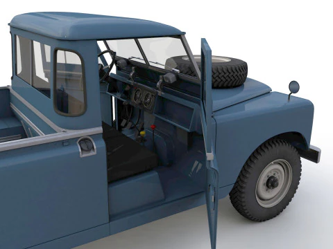 Camioncino Land Rover Serie II LWB del 1961 Modello 3D