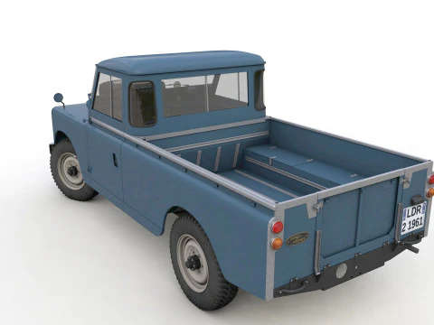 Camioncino Land Rover Serie II LWB del 1961 Modello 3D