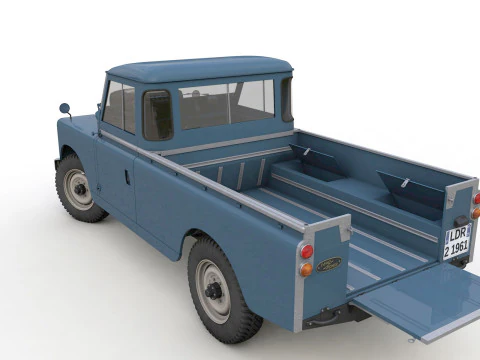 Camioncino Land Rover Serie II LWB del 1961 Modello 3D