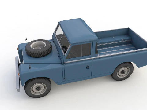 Camioncino Land Rover Serie II LWB del 1961 Modello 3D