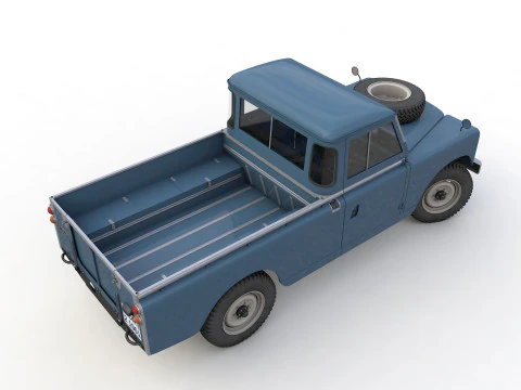 Camioncino Land Rover Serie II LWB del 1961 Modello 3D
