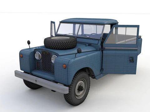 Camioncino Land Rover Serie II LWB del 1961 Modello 3D