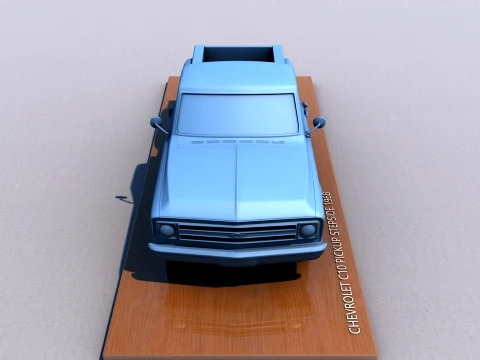 Chevy C10 Pickup Stepside 1968 3D Print Model