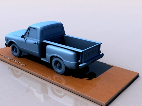 Chevy C10 Pickup Stepside 1968 3D Print Model