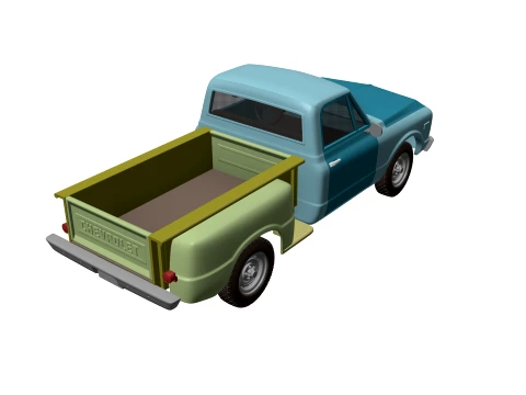 Chevy C10 Pickup Stepside 1968 3D Print Model