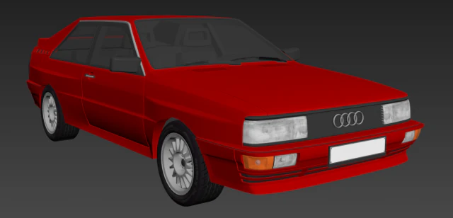 audi urquattro 3D Model .c4d .max .obj .3ds .fbx .stl .blend