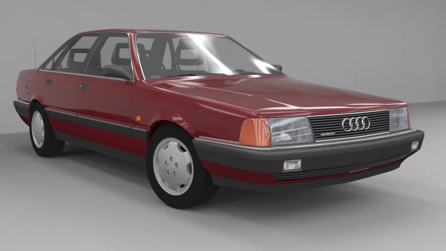 audi 100 c3 sport quattro 3D Model .c4d .max .obj .3ds .fbx .stl .blend 