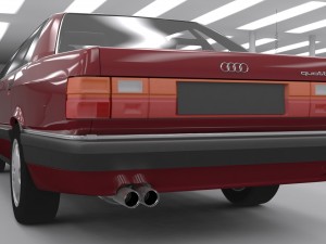 audi 100 c3 sport quattro 3D Model