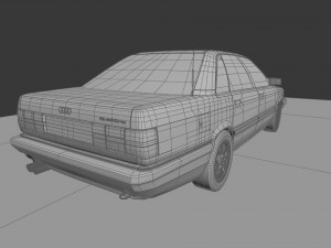 audi 100 c3 sport quattro 3D Model