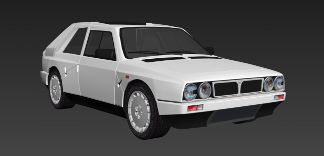 lancia delta s4 Model 3D .c4d .max .obj .3ds .fbx .stl .blend 