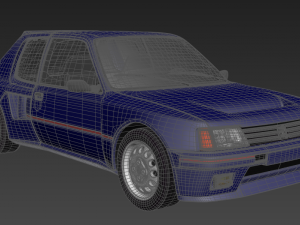 peugeot 205 turbo Model 3D