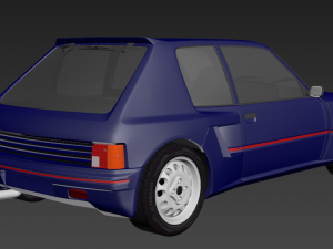 peugeot 205 turbo Model 3D