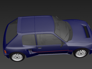 peugeot 205 turbo Model 3D