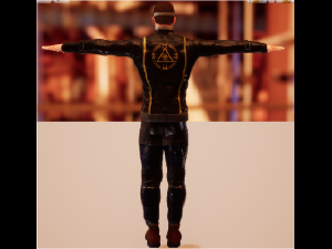 hero apcalptic 3D Model
