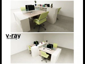 scrivania da ufficio Modello 3D