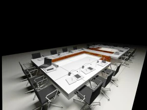 office confrance table 3D Model