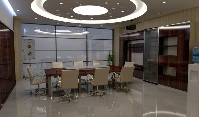 office space Model 3D .c4d .max .obj .3ds .fbx .stl .blend 