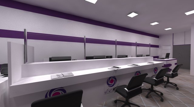 bank 3D Model .c4d .max .obj .3ds .fbx .stl .blend 