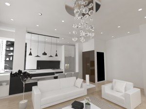 living room 3D 모델