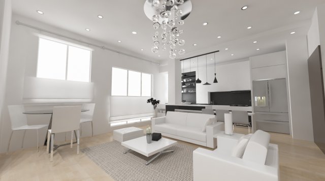 living room 3D 모델 .c4d .max .obj .3ds .fbx .stl .blend 