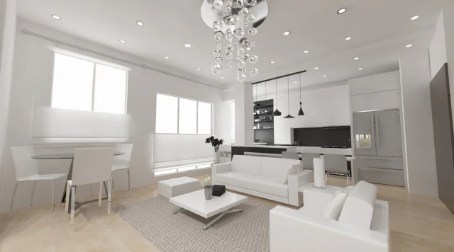 living room 3D Model .c4d .max .obj .3ds .fbx .stl .blend