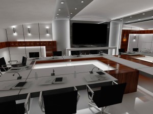 office space Modello 3D