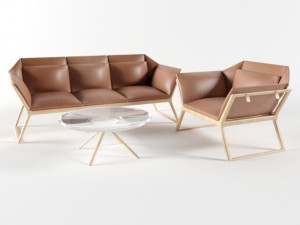 burotime sofa 3D 모델