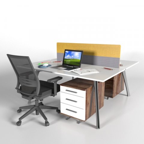2 person desk 3D 모델 .c4d .max .obj .3ds .fbx .stl .blend 