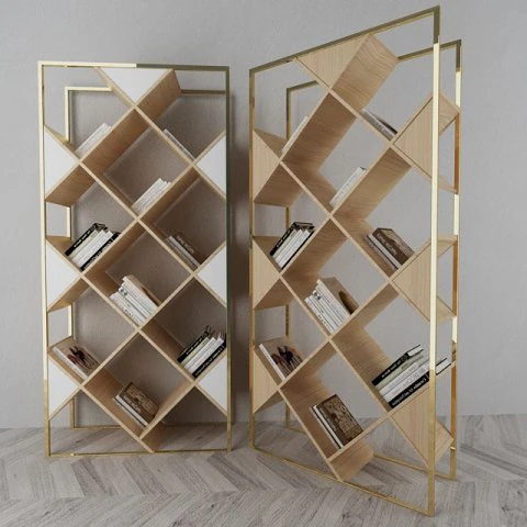 bookcase 3D Model .c4d .max .obj .3ds .fbx .stl .blend 