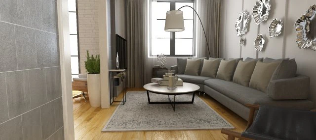 modern living room 3D Model .c4d .max .obj .3ds .fbx .stl .blend 
