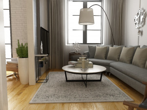 modern living room 3D Model