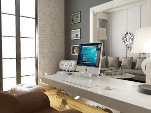modern living room 3D मॉडल