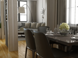 modern living room 3D मॉडल