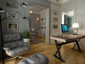 classic living room 3D Model