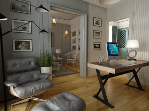 classic living room 3D Model