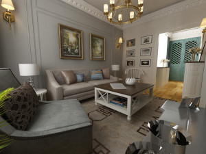 classic living room 3D Model