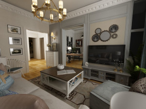 classic living room 3D Model