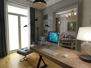 classic living room 3D Model