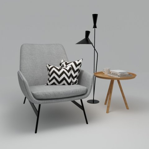 chair 3Dモデル .c4d .max .obj .3ds .fbx .stl .blend 