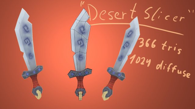 Hand Painting - Desert Slicer