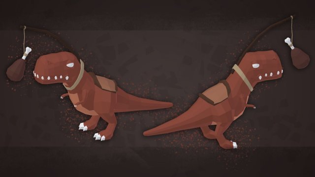 Modeling LowPoly Stylized T-Rex Mount in Blender