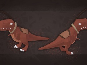 Modeling LowPoly Stylized T-Rex Mount in Blender Game Dev Tuts