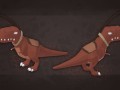 Modeling LowPoly Stylized T-Rex Mount in Blender 3D Model