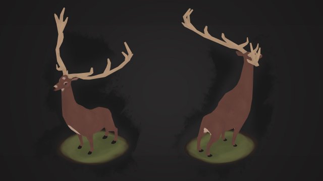Modeling a LowPoly Stylized Deer in Blender 