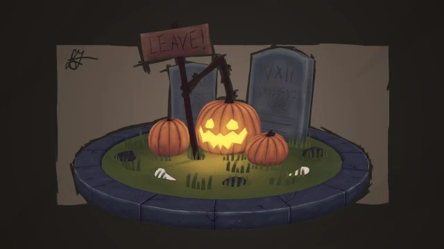 Creating Happy Halloween in Blender 
