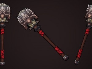 Making Wolf Head Mace in Blender Game Dev Tuts
