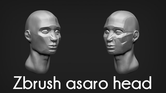 Sculpting Asaro Head in ZBrush