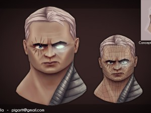 Stylized Cable from X-men Game Dev Tuts