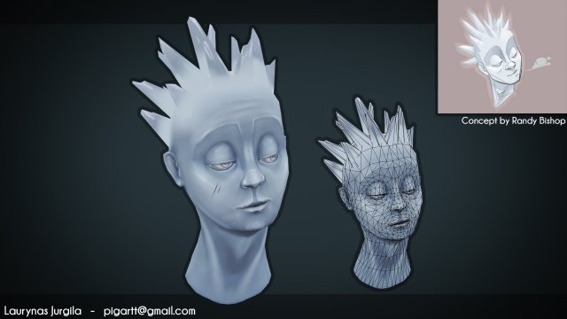 Stylized Iceman from X-men